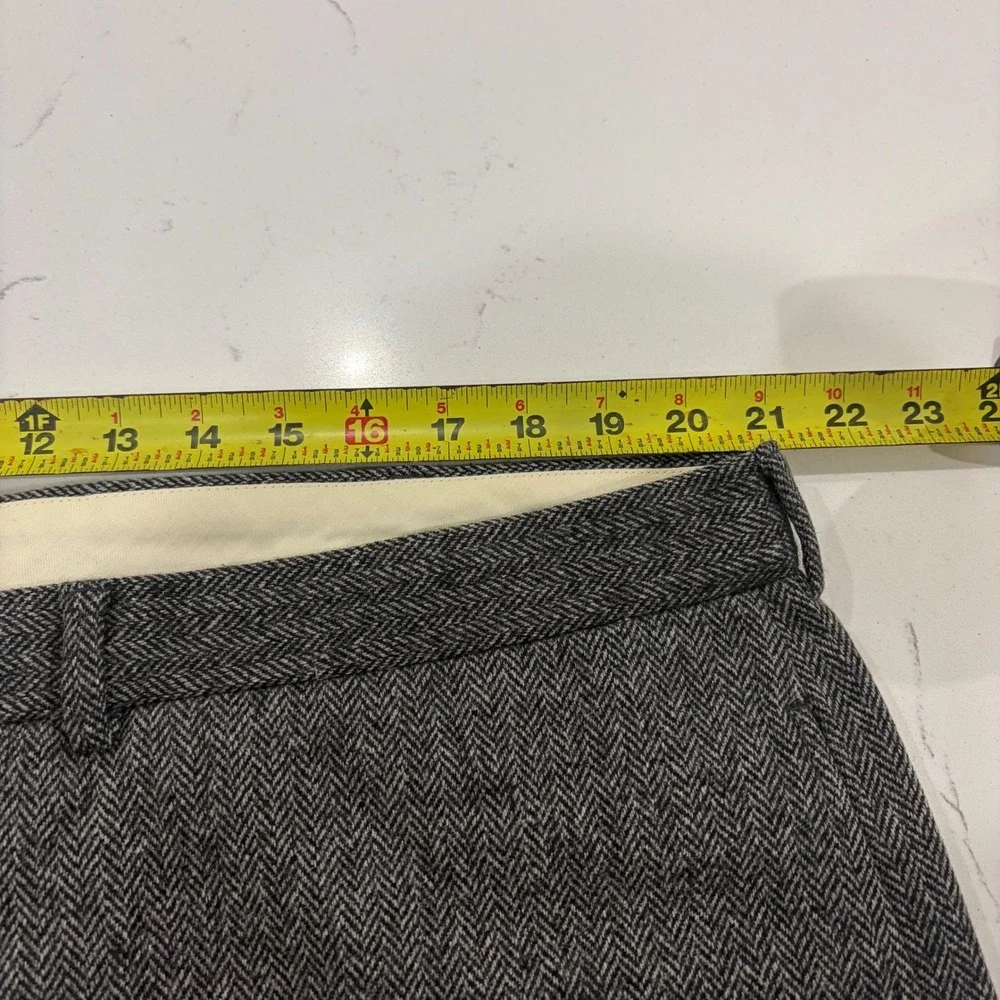 Polo‎ Ralph Lauren Vintage Grey Herringbone Wool Blend Trousers Mens 42x30